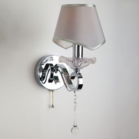 Eurosvet 10085/1 хром/прозрачный хрусталь Strotskis