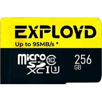 Exployd Premium Series microSDXC 256GB EX256GCSDXC10UHS-1-ELU3 W/A-AD