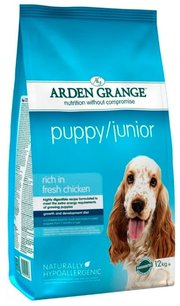 Arden Grange Корм для собак Puppy/Junior курица для щенков и молодых собак фото